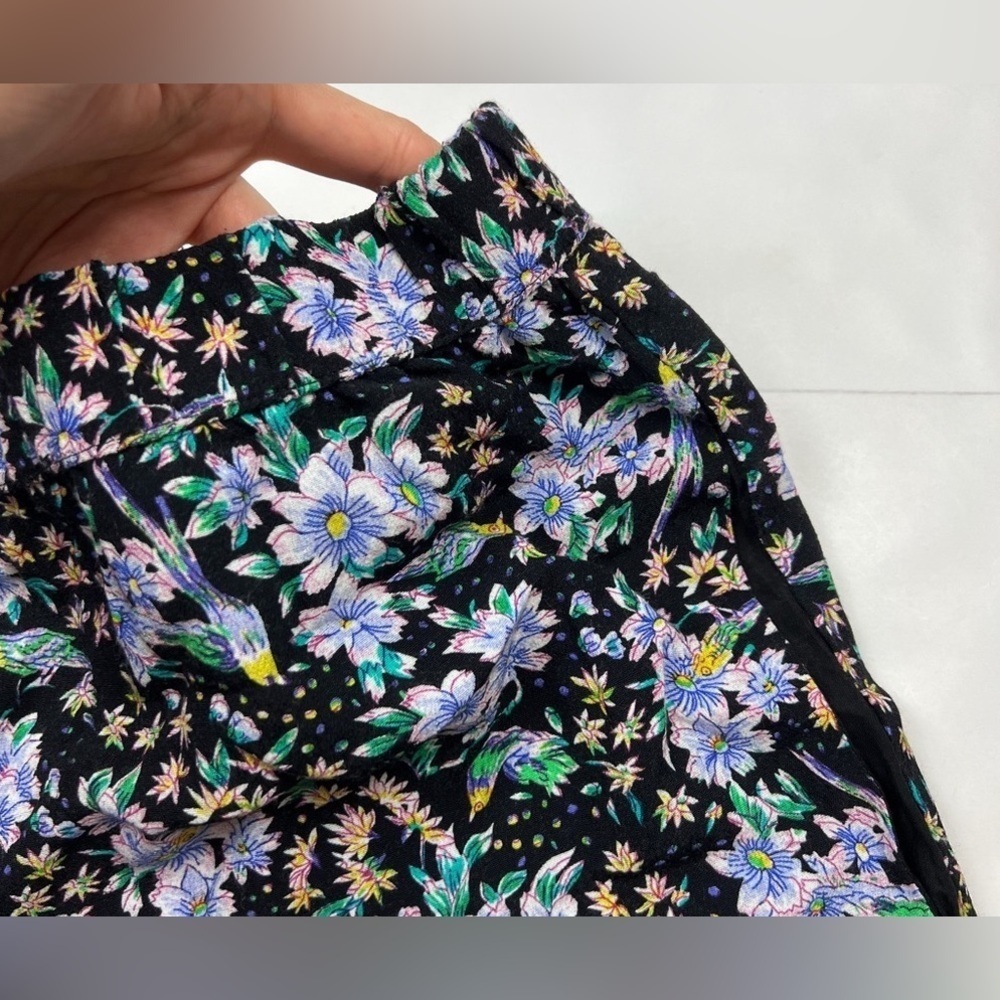 Anthropologie Ett:Twa Black Floral Printed Shorts - Size S - Picture 5 of 5